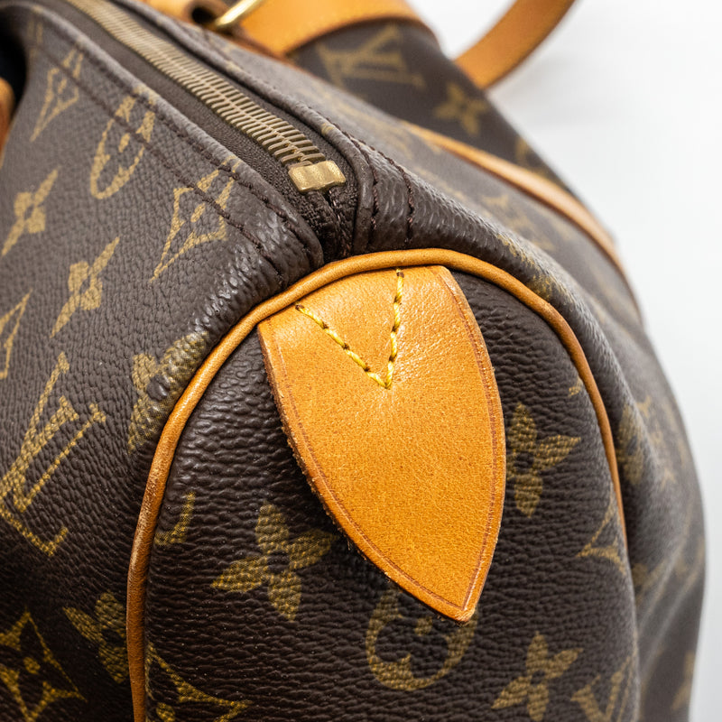 Louis Vuitton vintage zipper travel bag monogram canvas GHW