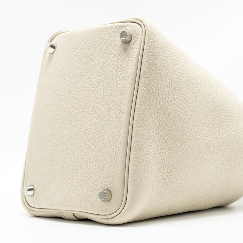 Hermes Picotin 18 Lock Bag Clemence Beton SHW Stamp W