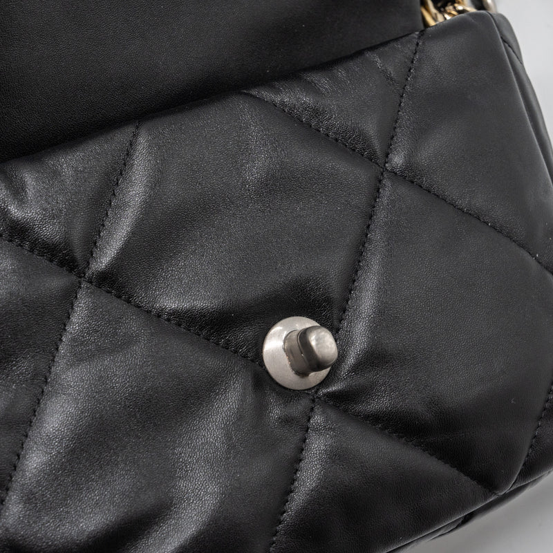 Chanel Small 19 Bag Lambskin Black Multicolour Hardware(Microchip)
