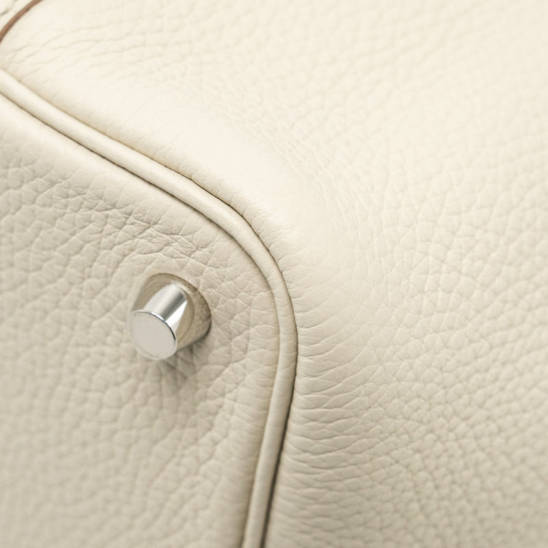 Hermes Picotin 18 Lock Bag Clemence Beton SHW Stamp W