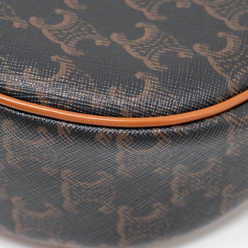 Celine Ava Bag Triomphe canvas / Calfskin tan GHW