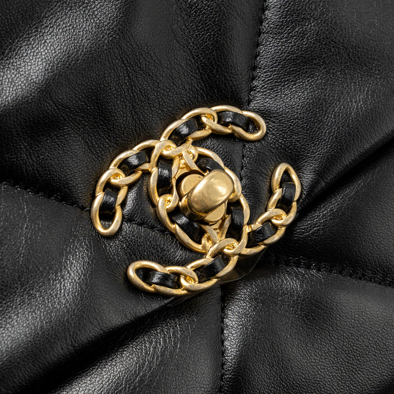 Chanel Small 19 BAG Lambskin Black Multicolour Hardware (Microchip)