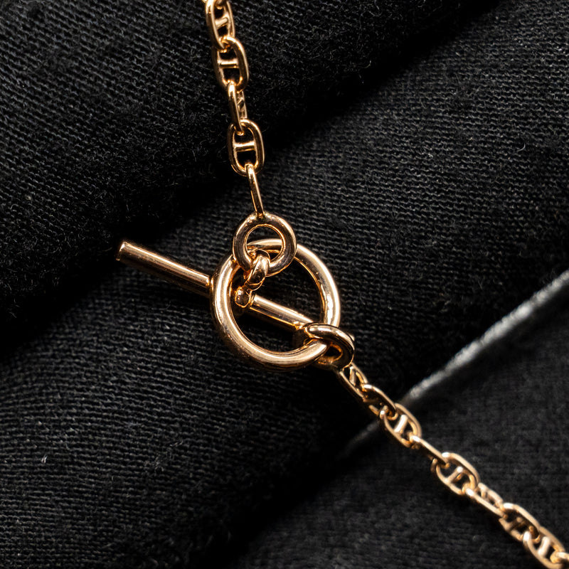 Hermes Size ST New Farandole Bracelet Rose Gold Diamonds