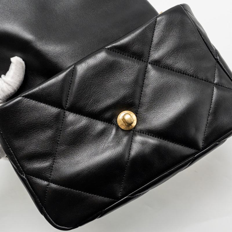 Chanel Small 19 BAG Lambskin Black Multicolour Hardware (Microchip)