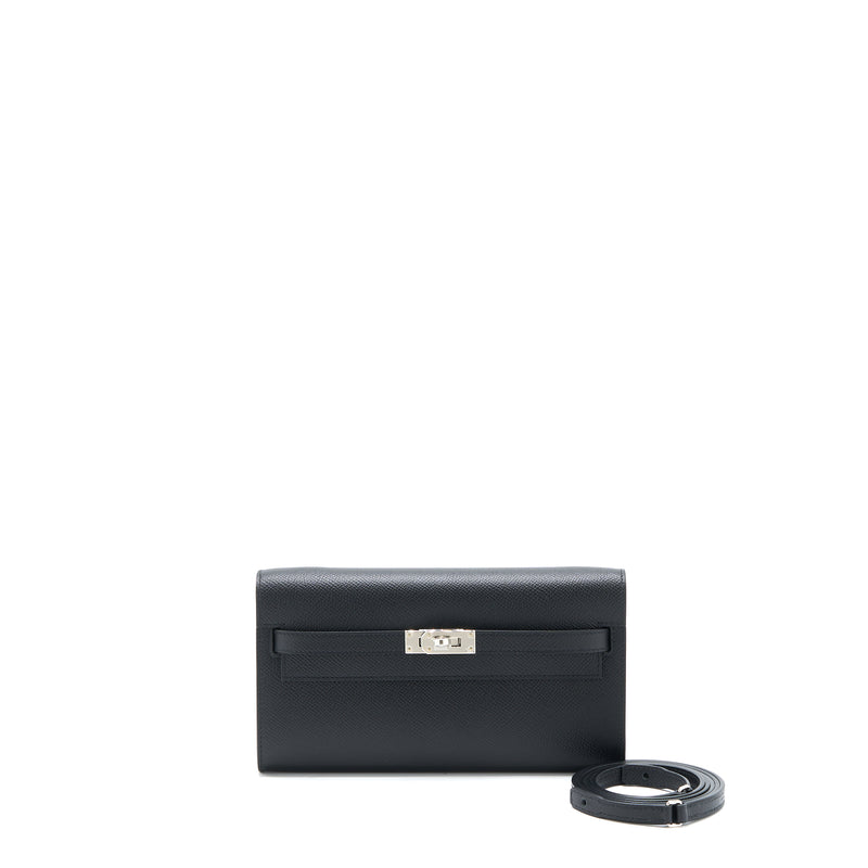 Hermes Kelly To Go Epsom Black SHW Stamp U