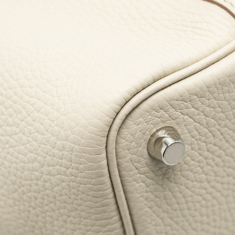 Hermes Picotin 18 Lock Bag Clemence Beton SHW Stamp W
