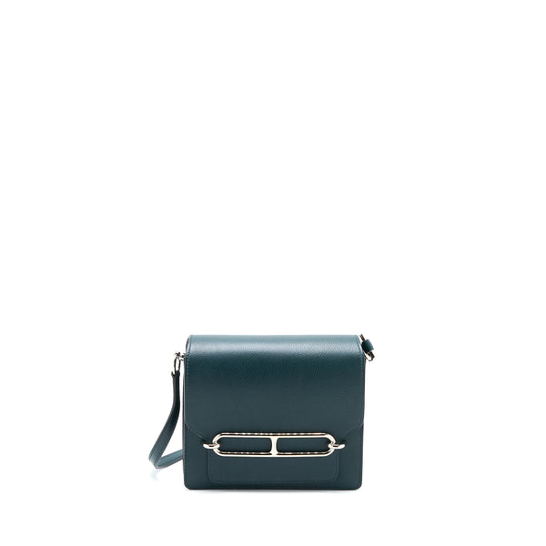 Hermes Mini Roulis Evercolour Vert Cypress SHW Stamp C