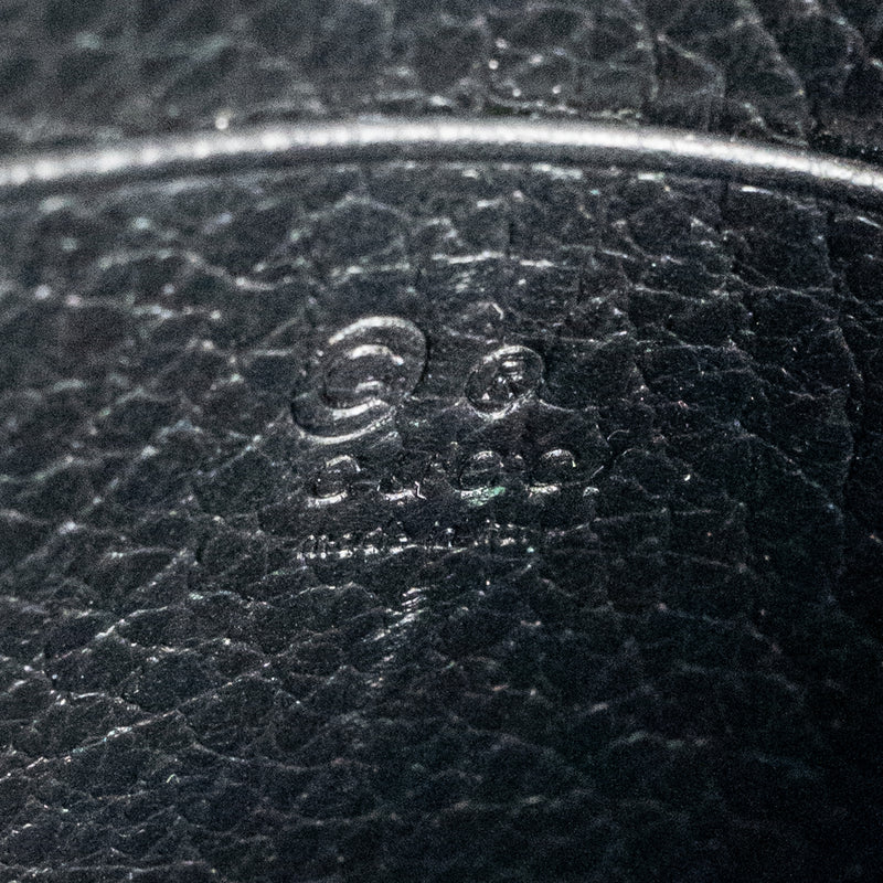 Gucci Interlocking Chain Wallet Calfskin Black GHW