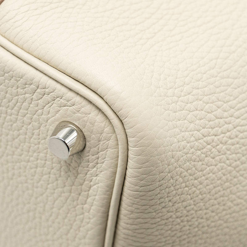 Hermes Picotin 18 Lock Bag Clemence Beton SHW Stamp W