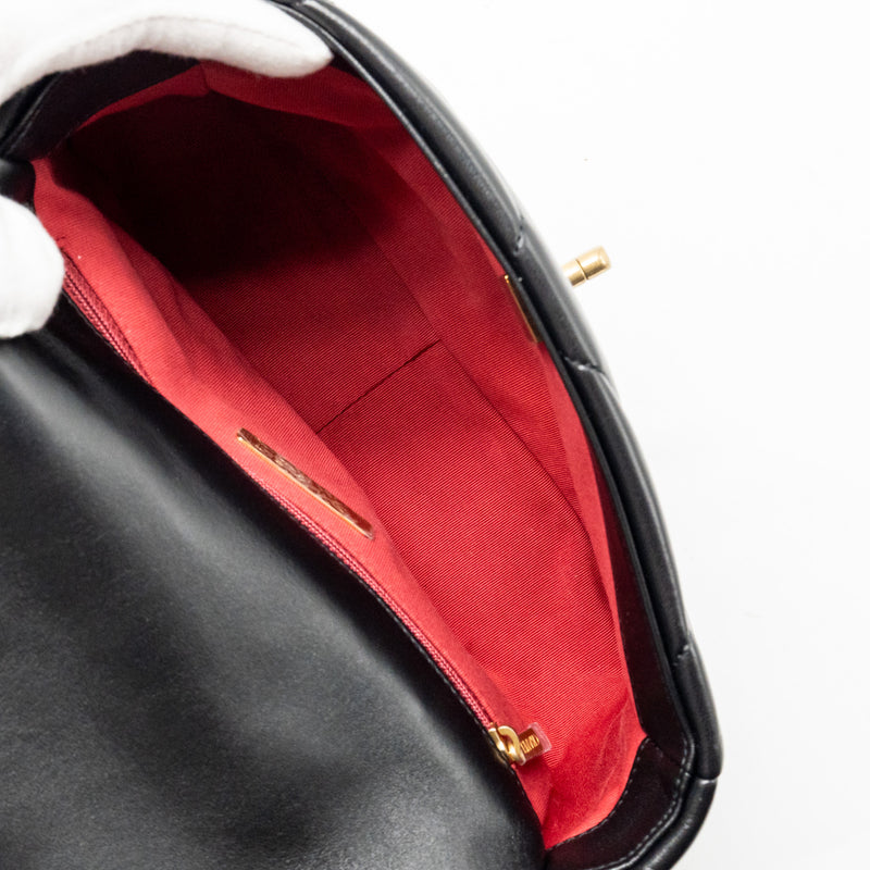 Chanel Small 19 BAG Lambskin Black Multicolour Hardware (Microchip)