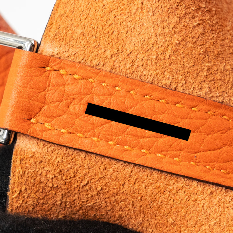 Hermes picotin 18 lock bag clemence Feu SHW stamp A