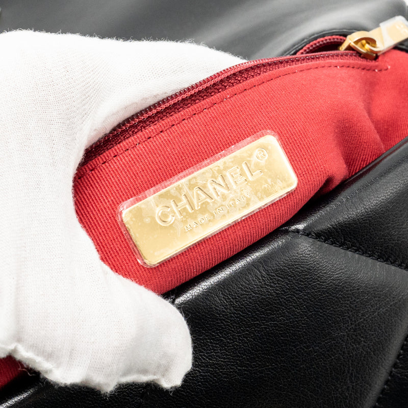Chanel Small 19 BAG Lambskin Black Multicolour Hardware (Microchip)