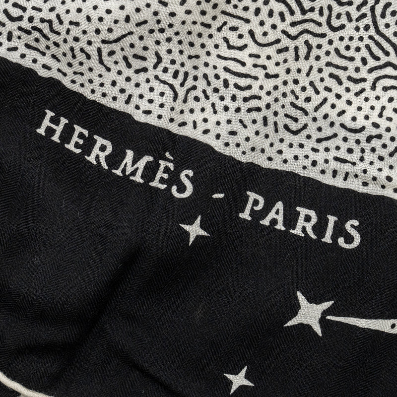 Hermes 140cm Clair De Lune Scarf Cashmere/Silk Multicolour