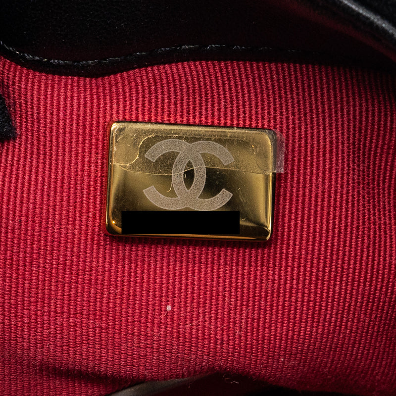 Chanel Small 19 Bag Lambskin Black Multicolour Hardware(Microchip)