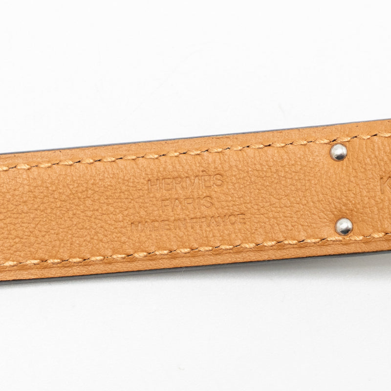 Hermes Kelly 18 Belt Epsom Black SHW Stamp K