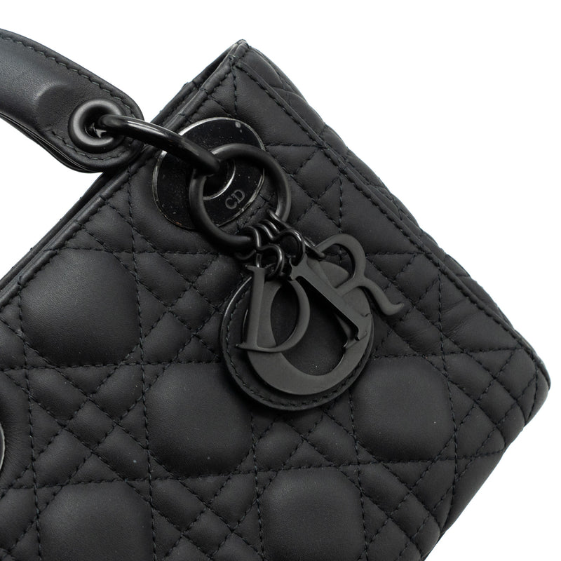 Dior Mini Lady Dior Calfskin So Black