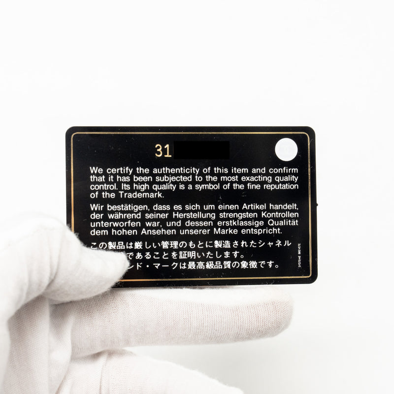 CHANEL Classic Flap Card Holder Caviar Black GHW