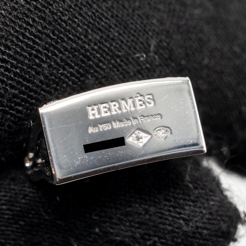 Hermes Amulette Kelly Pendant White Gold Diamonds