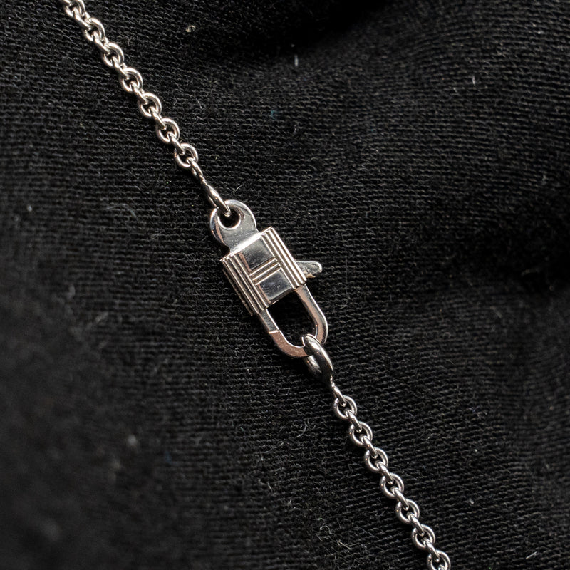 Hermes Amulette Kelly Pendant White Gold Diamonds