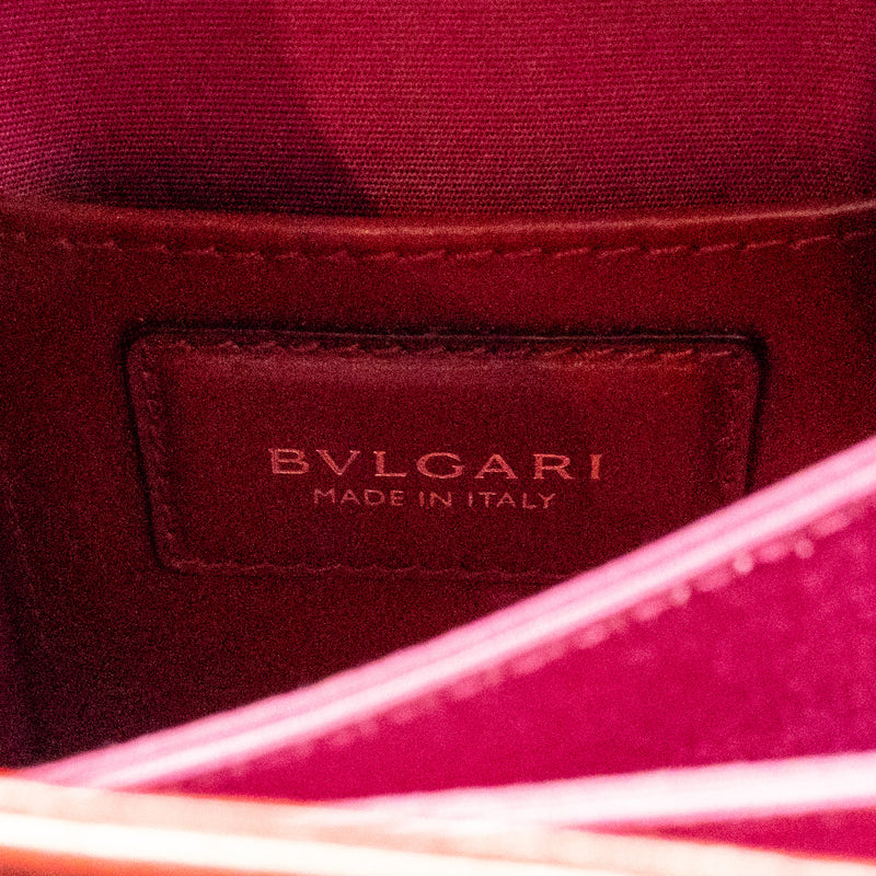 Bvlgari Serpenti Forever Top Handle Bag Calfskin Red LGHW