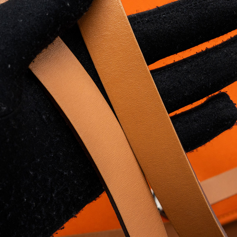 Hermes Herbag 31 Zip Bag Canvas/Hunter Orange SHW Stamp Square R