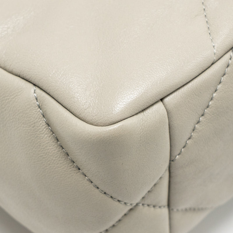 Chanel Small 19 Bag Lambskin Light Grey Multicoloured Hardware (microchip)