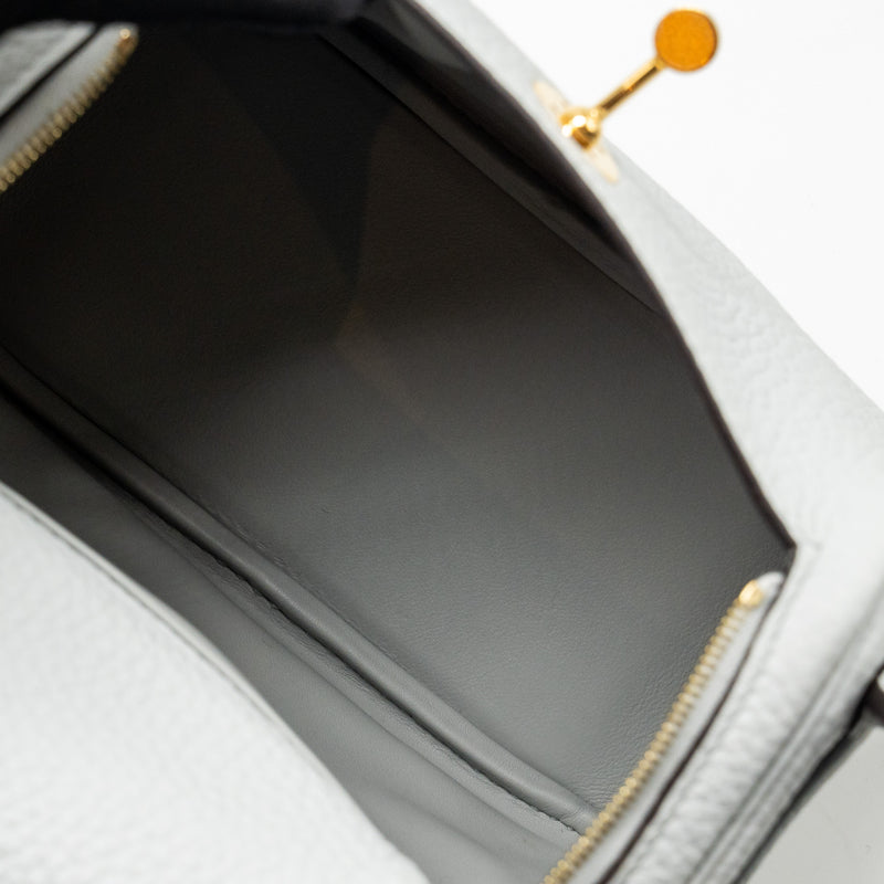 Hermes Mini Lindy Clemence Bleu Pale GHW Stamp Z