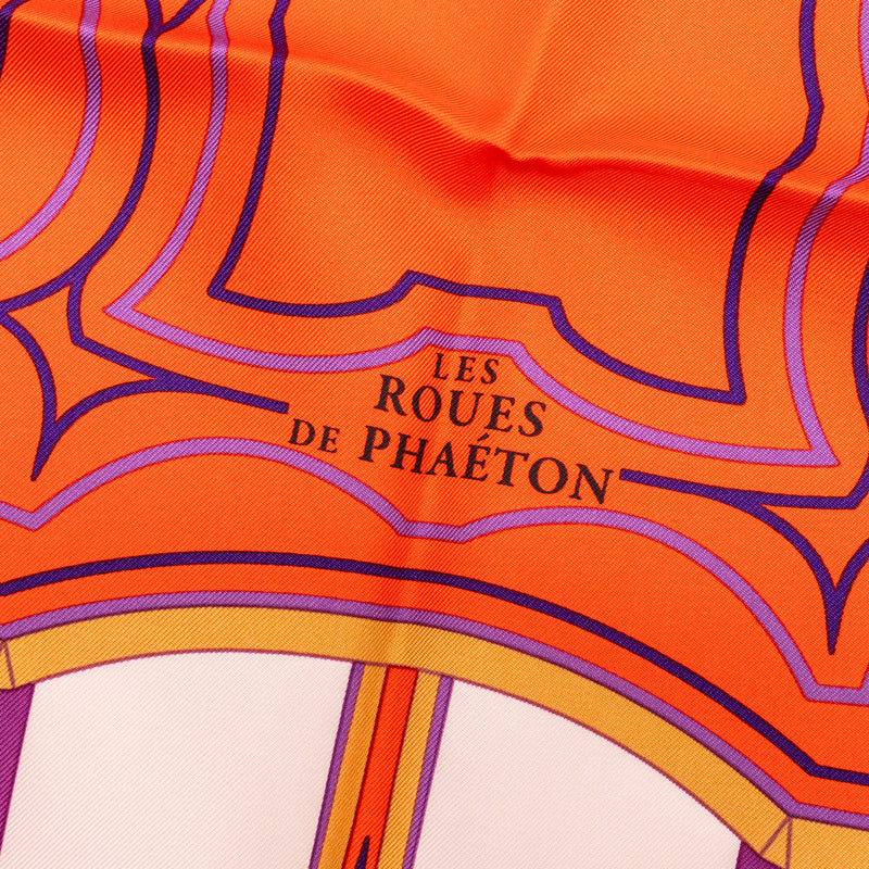 Hermes 90cm Silk Scarf Les Roues de Phaeton Multicolour