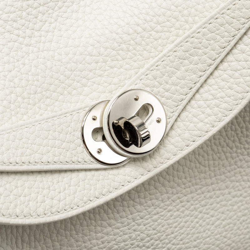 Hermes Lindy 26 Clemence Blanc SHW Stamp Y