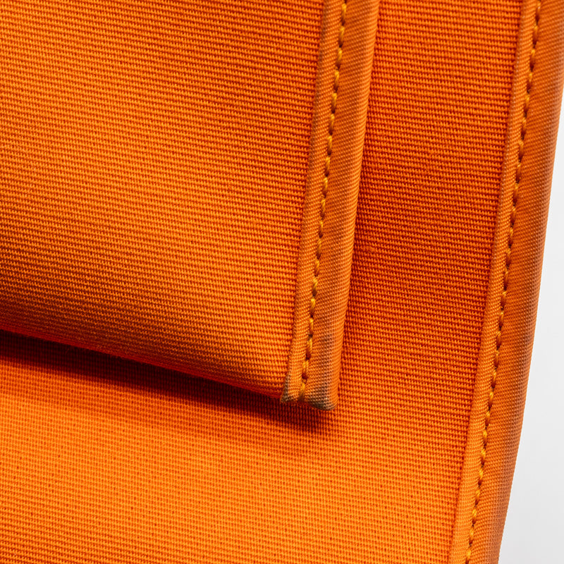 Hermes Herbag 31 Zip Bag Canvas/Hunter Orange SHW Stamp Square R