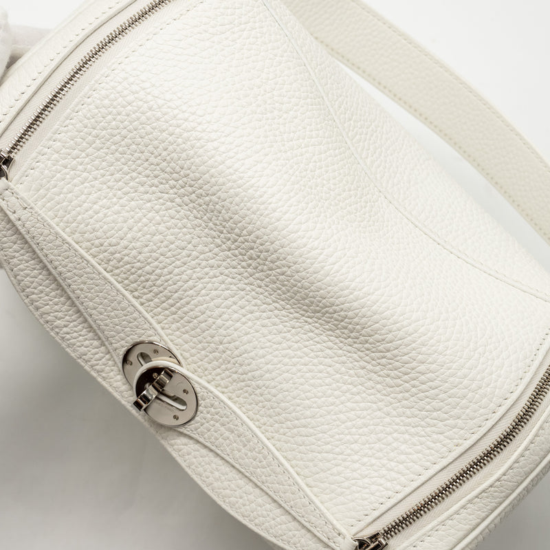 Hermes Lindy 26 Clemence Blanc SHW Stamp Y