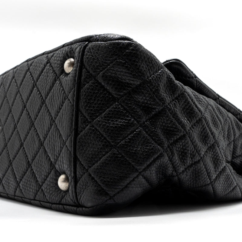 Chanel XXL classic travel flap calfskin black ruthenium hardware
