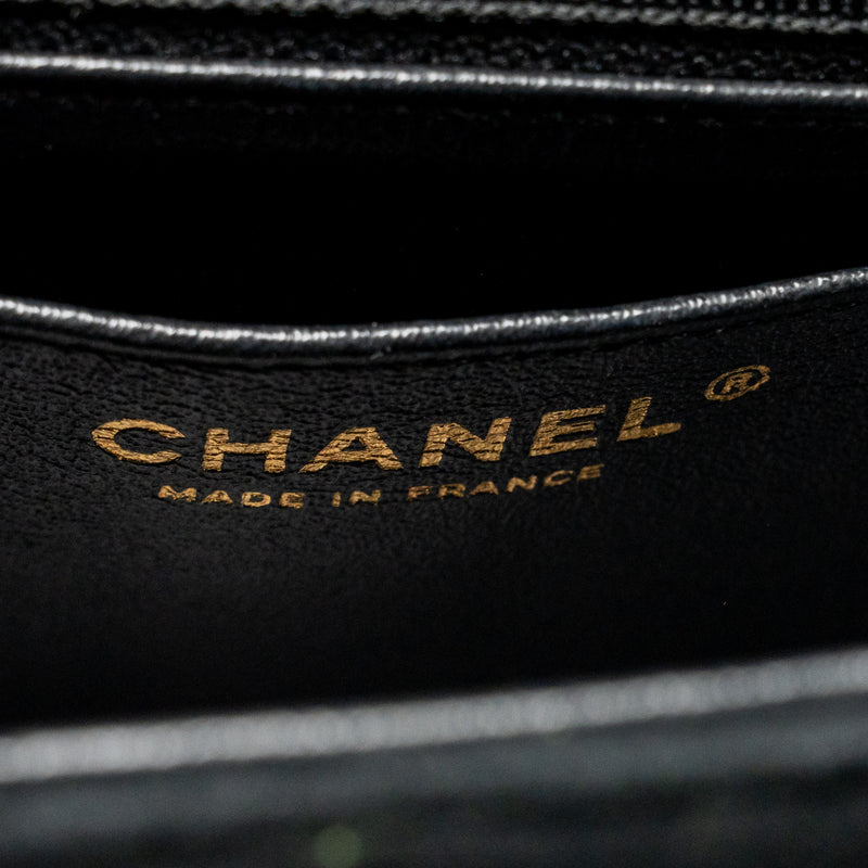 Chanel Mini Rectangular flap bag velvet with crystal black LGHW