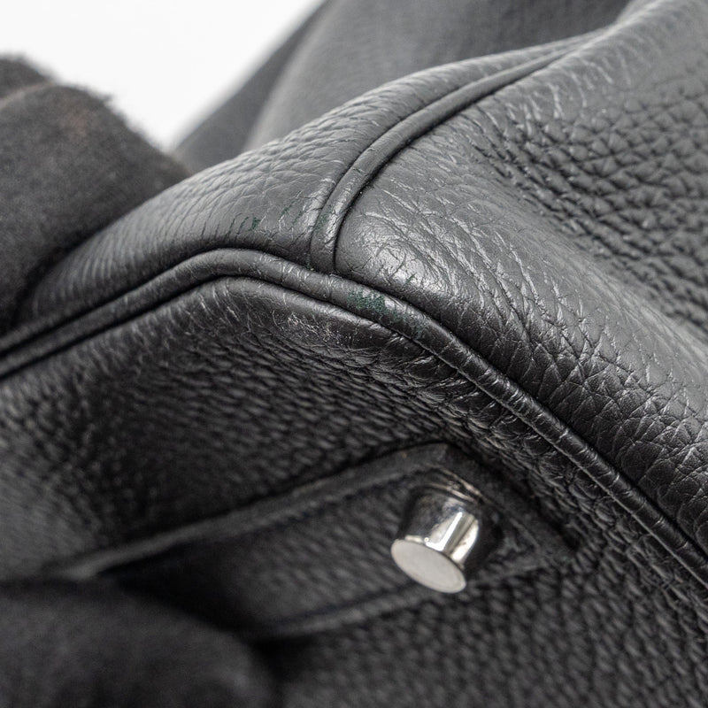 Hermes Birkin 35 Togo Black SHW Stamp Square R