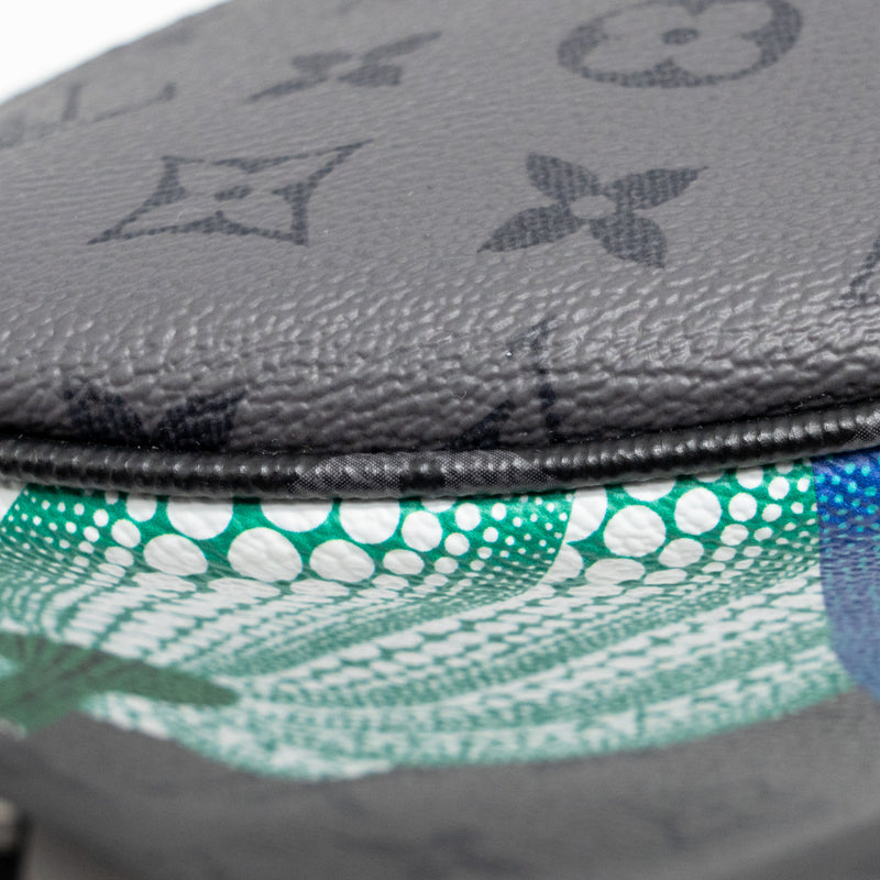 Louis Vuitton X Yayoi Kusama Reverse Monogram Eclipse Maxi Bumbag Canvas Grey/ Multicolour Dark Silver Hardware
