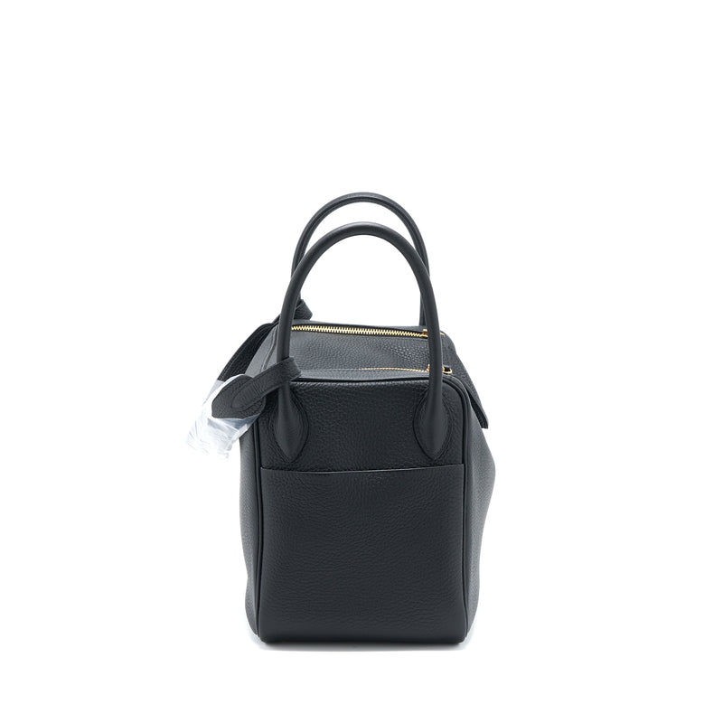 Hermes Lindy 30 Clemence Black GHW Stamp U
