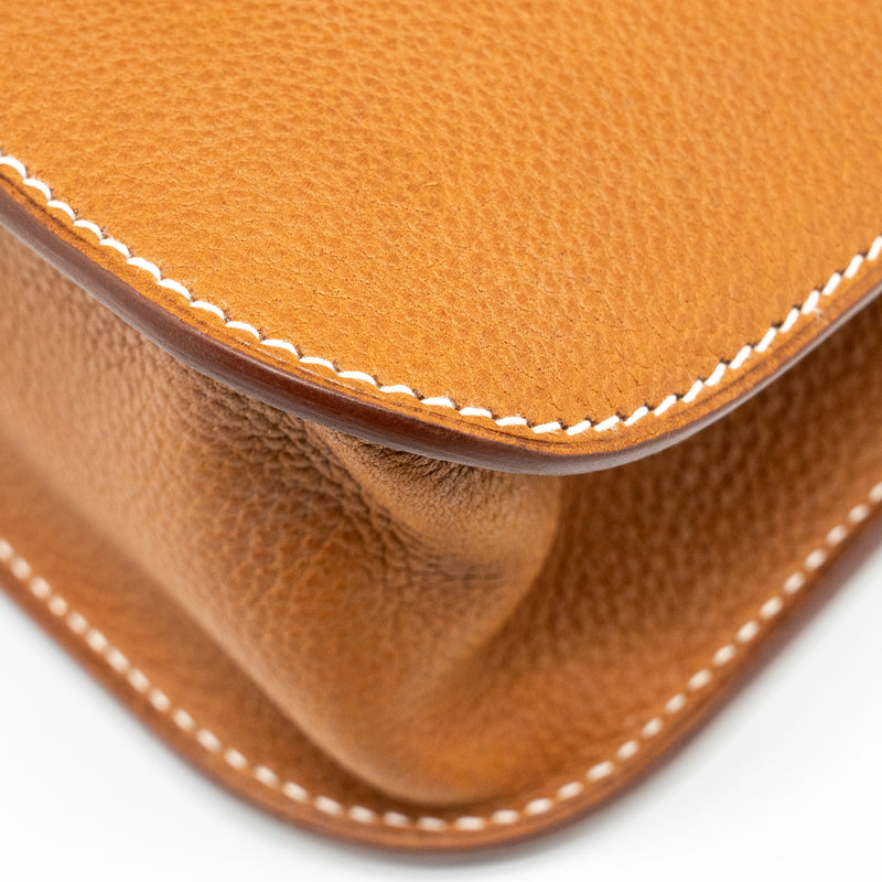 Hermes Halzan 25 Barenia Faubourg Fauve GHW Stamp B