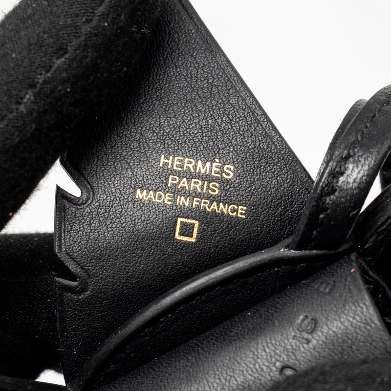 Hermes Birdy touch charm black LGHW stamp B