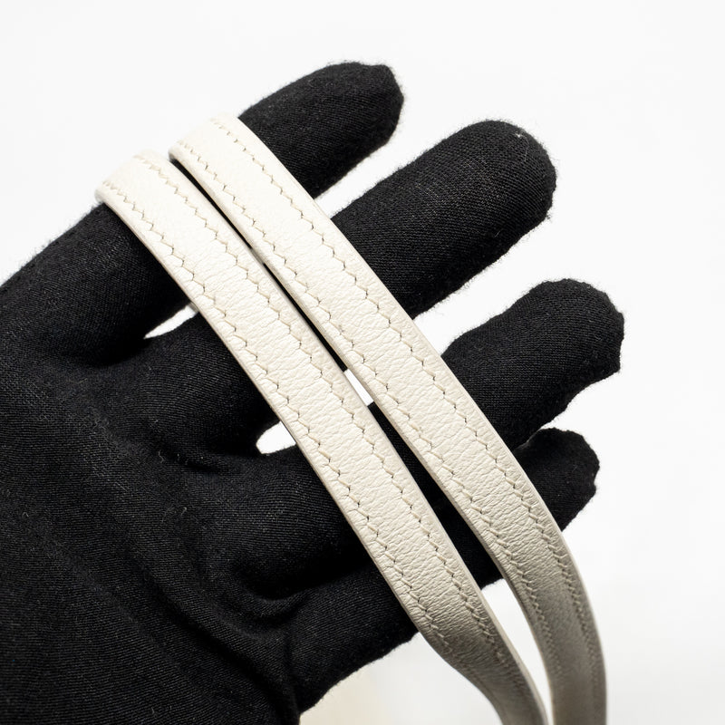 Hermes Mini Constance Epsom Blanc SHW Stamp D