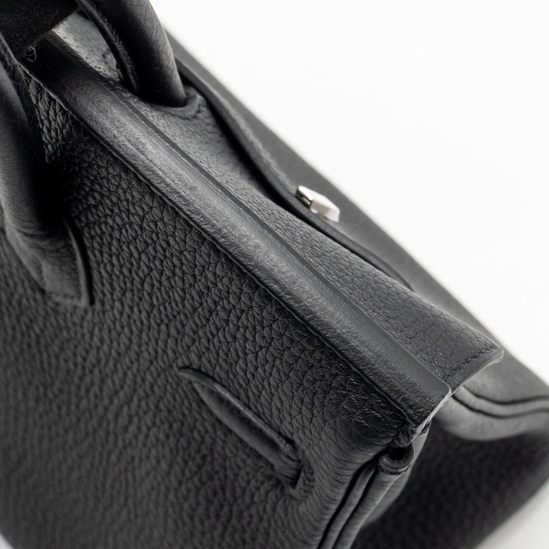 Hermes Birkin 25 Togo Black SHW Stamp K