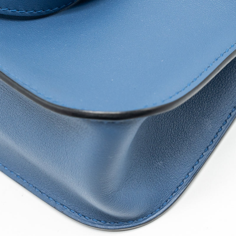 Hermes Mini Halzan 22 Swift Blue Agate SHW stamp A