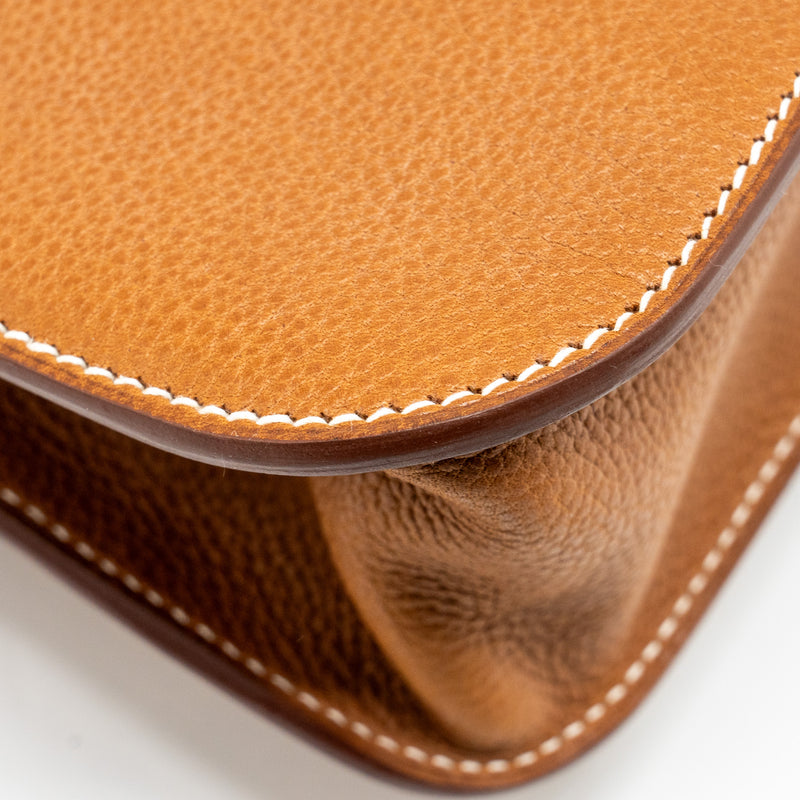 Hermes Halzan 25 Barenia Faubourg Fauve GHW Stamp B