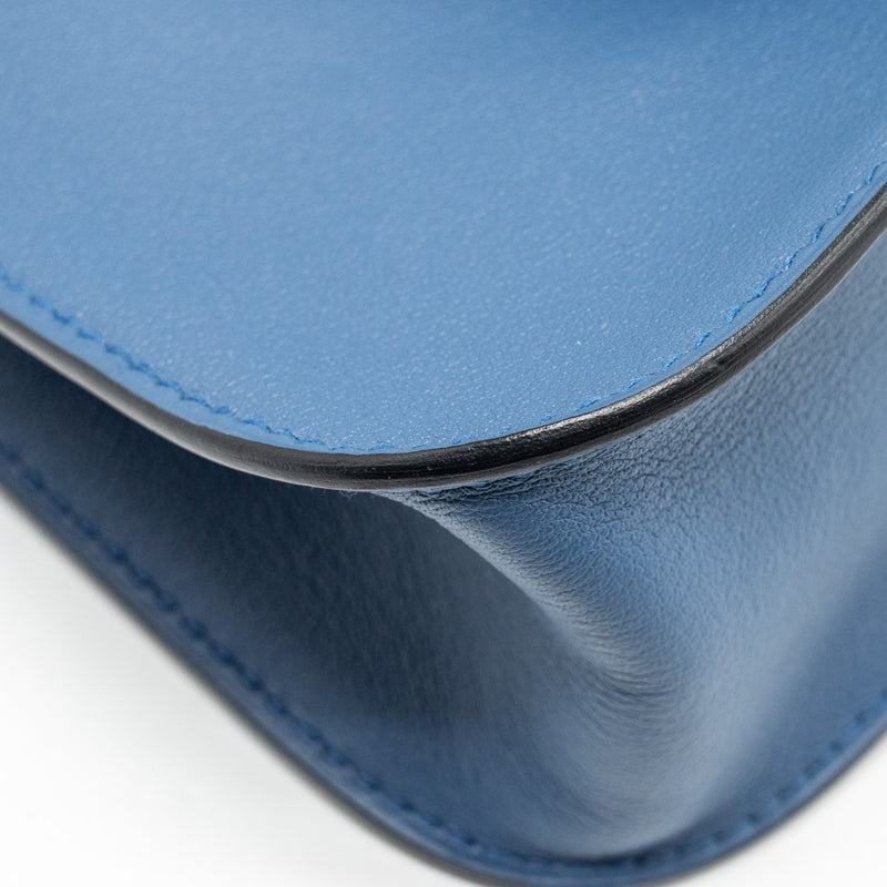Hermes Mini Halzan 22 Swift Blue Agate SHW stamp A