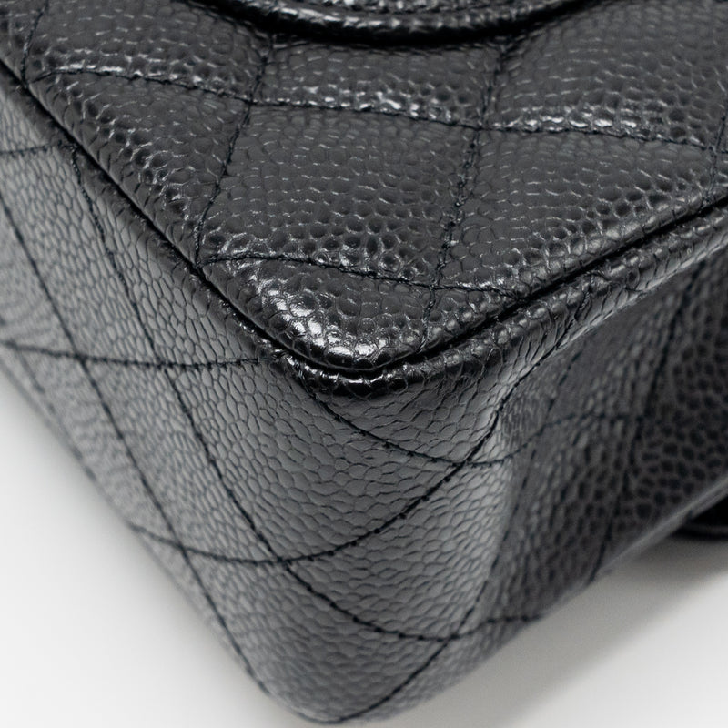 Chanel Small Classic Double Flap Bag Caviar Black GHW (microchip)