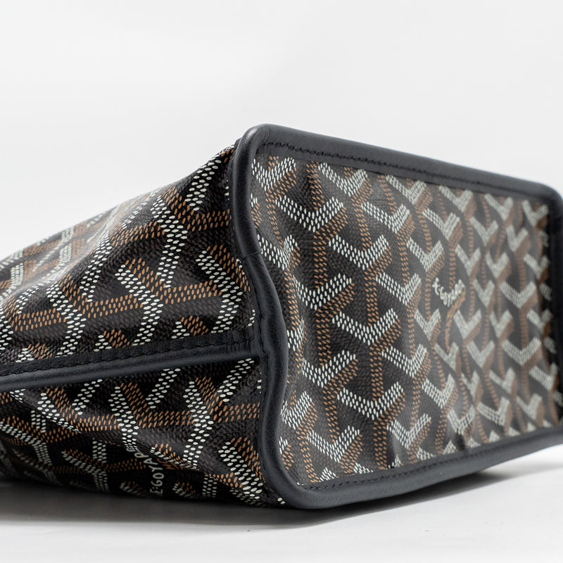 Goyard Mini Anjou Tote Goyardline Canvas/Leather Black SHW