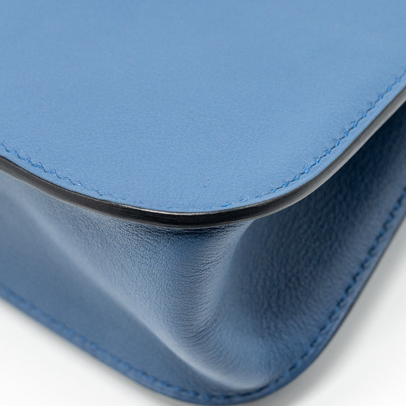 Hermes Mini Halzan 22 Swift Blue Agate SHW stamp A