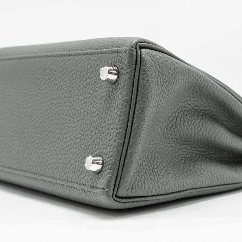Hermes Kelly 25 Togo Vert Amande SHW Stamp U