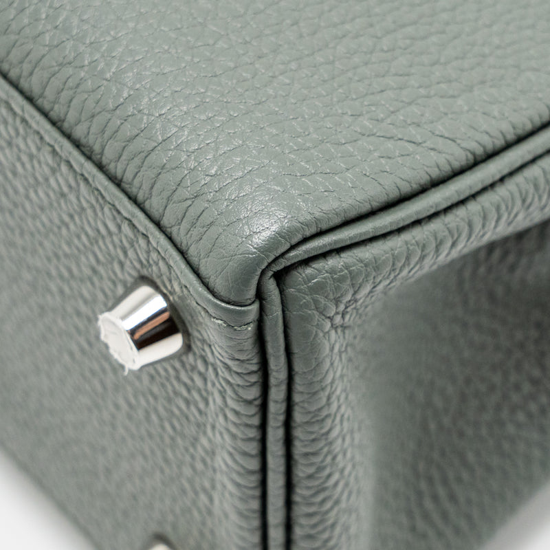 Hermes Kelly 25 Togo Vert Amande SHW Stamp U
