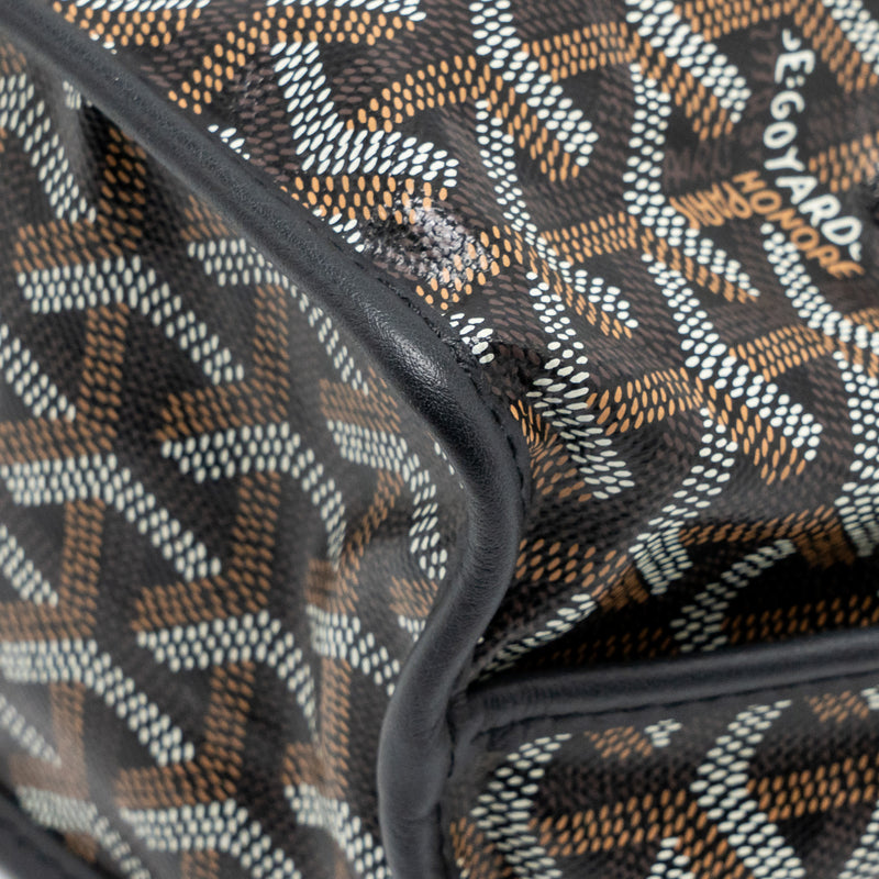 Goyard Mini Anjou Tote Goyardline Canvas/Leather Black SHW