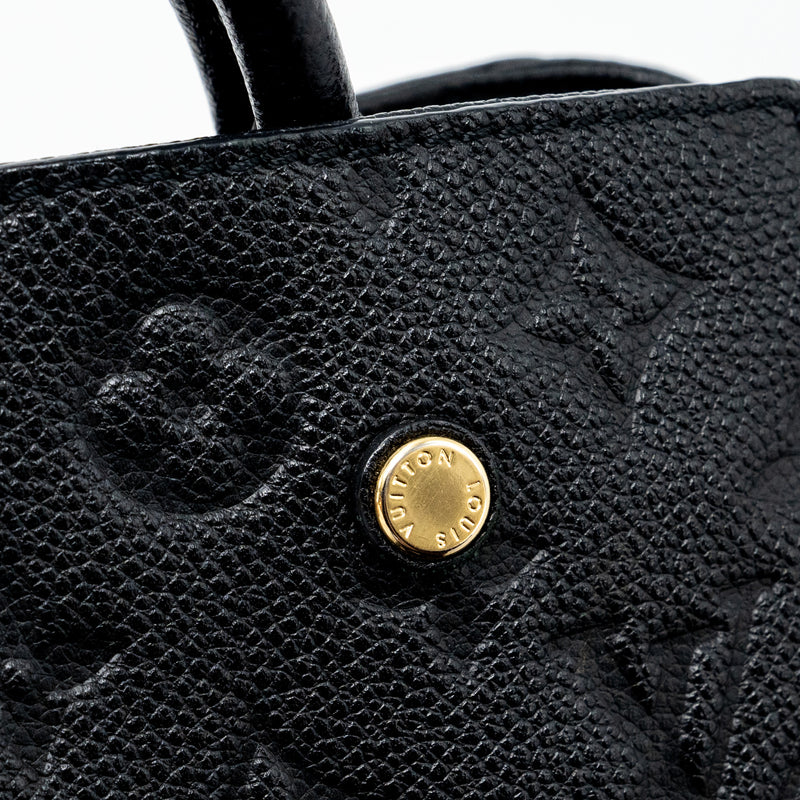 Louis Vuitton Montaigne BB  monogram Empreinte Black GHW